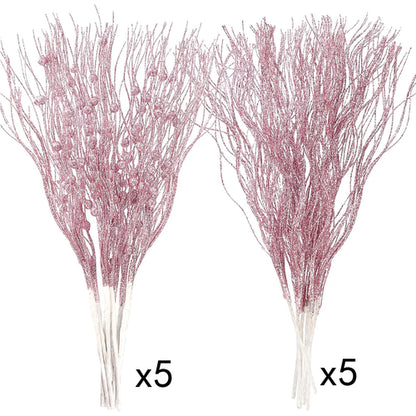 10 szt. Sztuczny bukiet jagód na choinkę