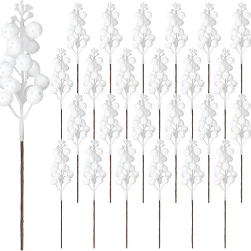 10 szt. Sztuczny bukiet jagód na choinkę