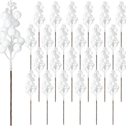 10 szt. Sztuczny bukiet jagód na choinkę