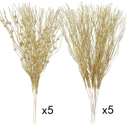 10 szt. Sztuczny bukiet jagód na choinkę