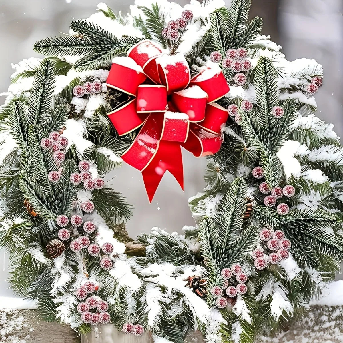 Bukiet sztucznych igieł sosnowych, dekoracja świąteczna