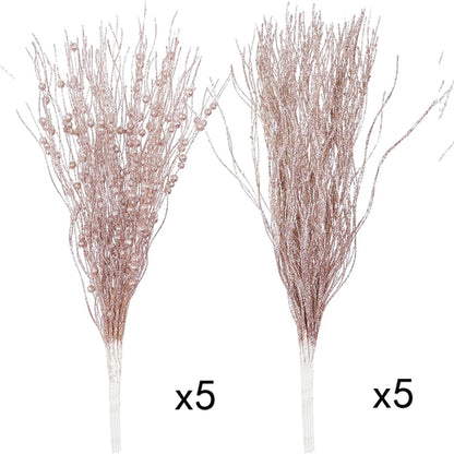 10 szt. Sztuczny bukiet jagód na choinkę