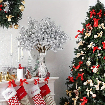 10 szt. Sztuczny bukiet jagód na choinkę