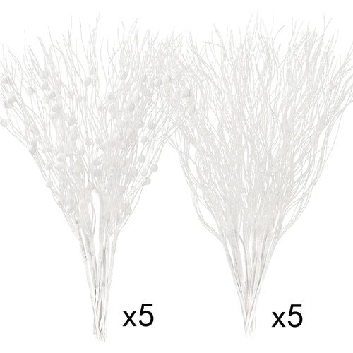 10 szt. Sztuczny bukiet jagód na choinkę