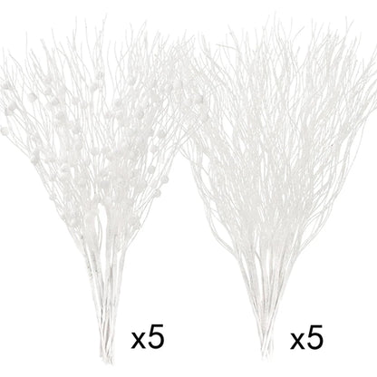 10 szt. Sztuczny bukiet jagód na choinkę