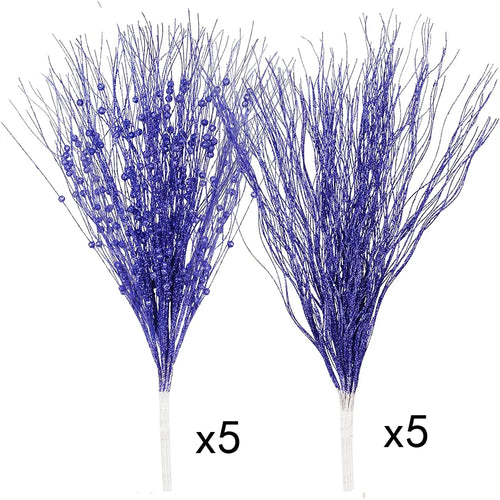 10 szt. Sztuczny bukiet jagód na choinkę