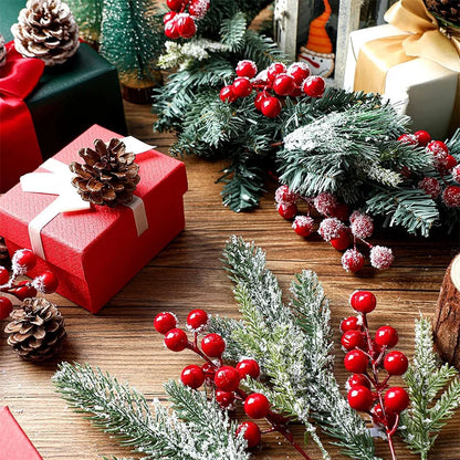 26/20cm Dekoracja świąteczna. Sztuczne gałązki igieł sosnowych