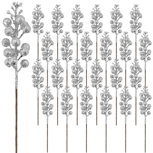 10 szt. Sztuczny bukiet jagód na choinkę