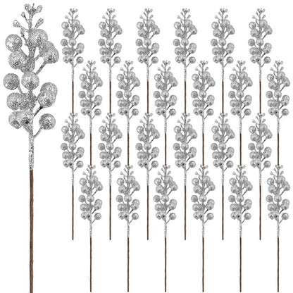 10 szt. Sztuczny bukiet jagód na choinkę