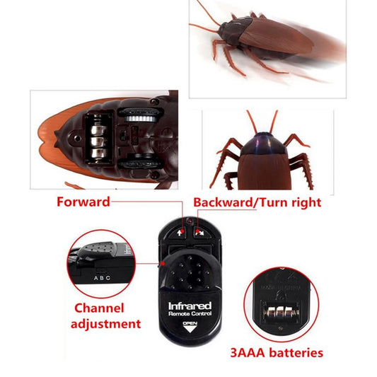 Trick Electric Cockroach Pet RC Simulation Spider Robotic Remote