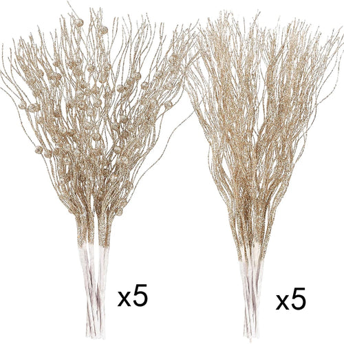 10 szt. Sztuczny bukiet jagód na choinkę
