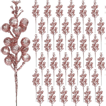 10 szt. Sztuczny bukiet jagód na choinkę