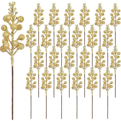 10 szt. Sztuczny bukiet jagód na choinkę