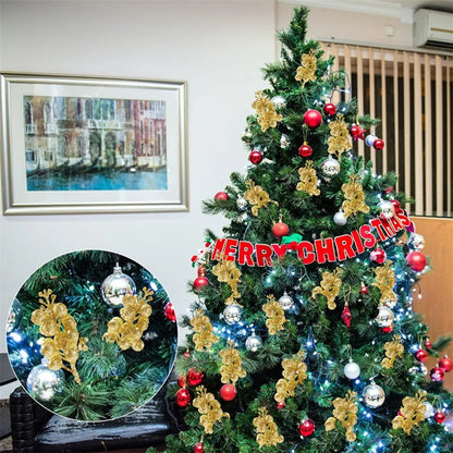 10 szt. Sztuczny bukiet jagód na choinkę