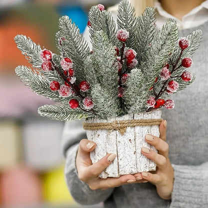 Bukiet sztucznych igieł sosnowych, dekoracja świąteczna