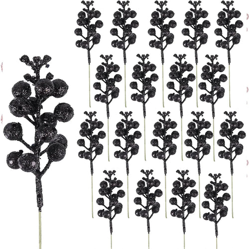 10 szt. Sztuczny bukiet jagód na choinkę