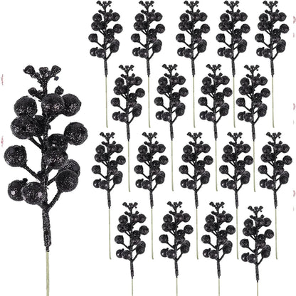 10 szt. Sztuczny bukiet jagód na choinkę