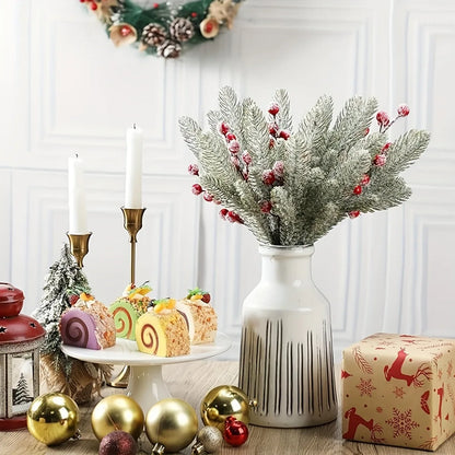 Bukiet sztucznych igieł sosnowych, dekoracja świąteczna